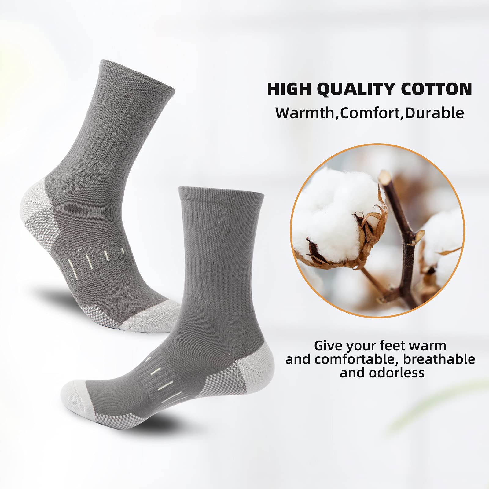 Chaussette Homme 43 - 46 39 - 42 chaussette homme hiver Sport, Chaussettes Hautes Homme Chaussettes 6 paires - fitnessterapy