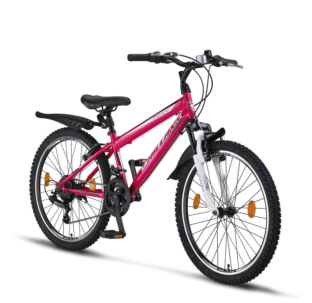 Chillaxx Bike Escape Premium VTT de 24 et 26 pouces pour filles, garçons, hommes et femmes, 21 vitesses - fitnessterapy