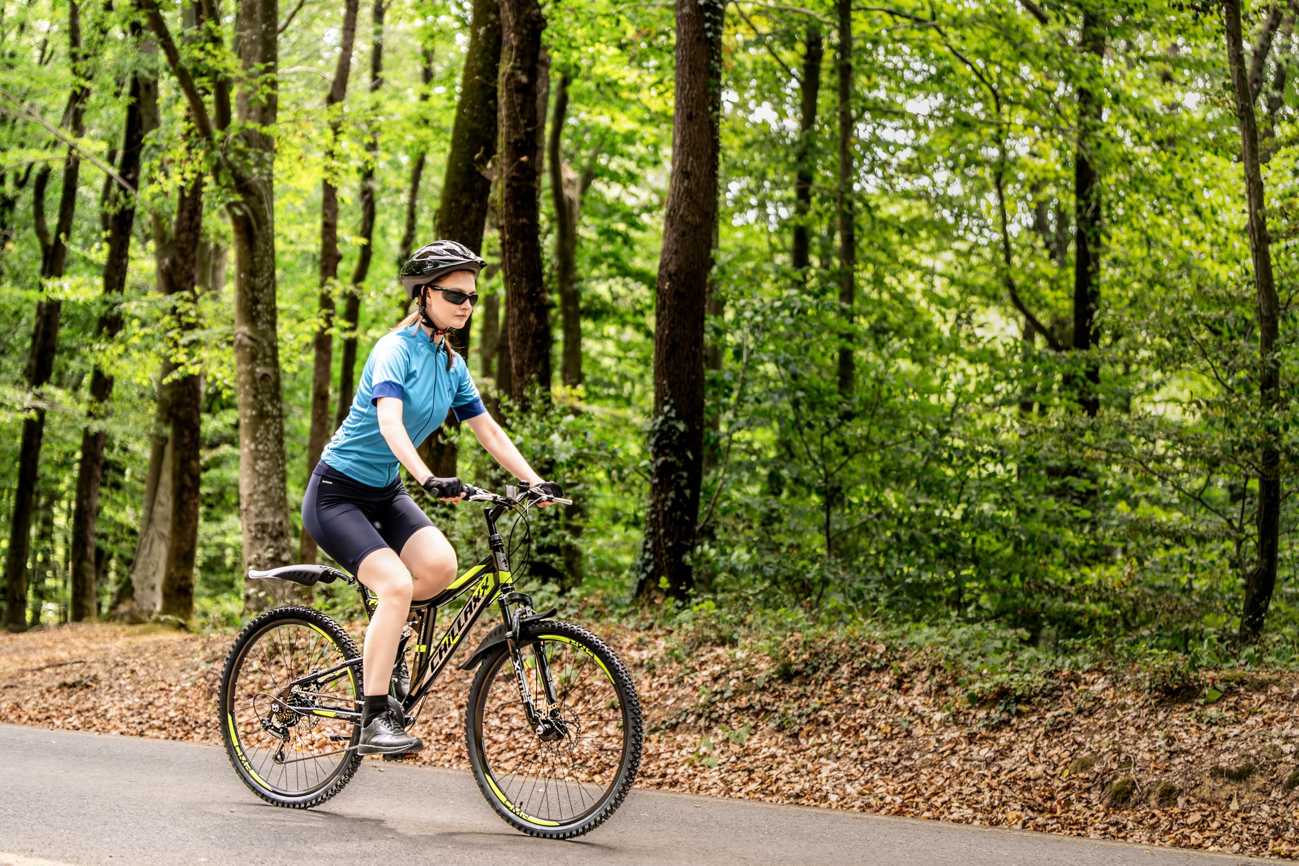 Chillaxx Falcon VTT de 24, 26, 27,5 et 29″, pour garçons, filles, femmes et hommes, frein à disque, dérailleur à 21 vitesses, suspension complète - fitnessterapy