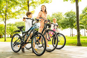Chillaxx Falcon VTT de 24, 26, 27,5 et 29″, pour garçons, filles, femmes et hommes, frein à disque, dérailleur à 21 vitesses, suspension complète - fitnessterapy