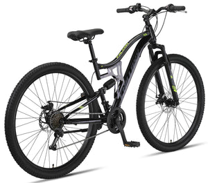 Chillaxx Falcon VTT de 24, 26, 27,5 et 29″, pour garçons, filles, femmes et hommes, frein à disque, dérailleur à 21 vitesses, suspension complète - fitnessterapy