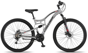 Chillaxx Falcon VTT de 24, 26, 27,5 et 29″, pour garçons, filles, femmes et hommes, frein à disque, dérailleur à 21 vitesses, suspension complète - fitnessterapy