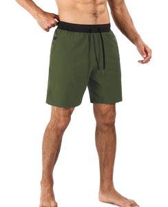 Comilaka Homme Shorts de Sport 7" Short Course à Pied Léger Séchage Rapide Running Jogging Fitness Short avec Poches Zippées - fitnessterapy