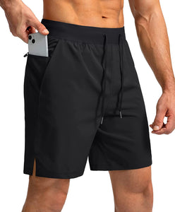 Comilaka Homme Shorts de Sport 7" Short Course à Pied Léger Séchage Rapide Running Jogging Fitness Short avec Poches Zippées - fitnessterapy