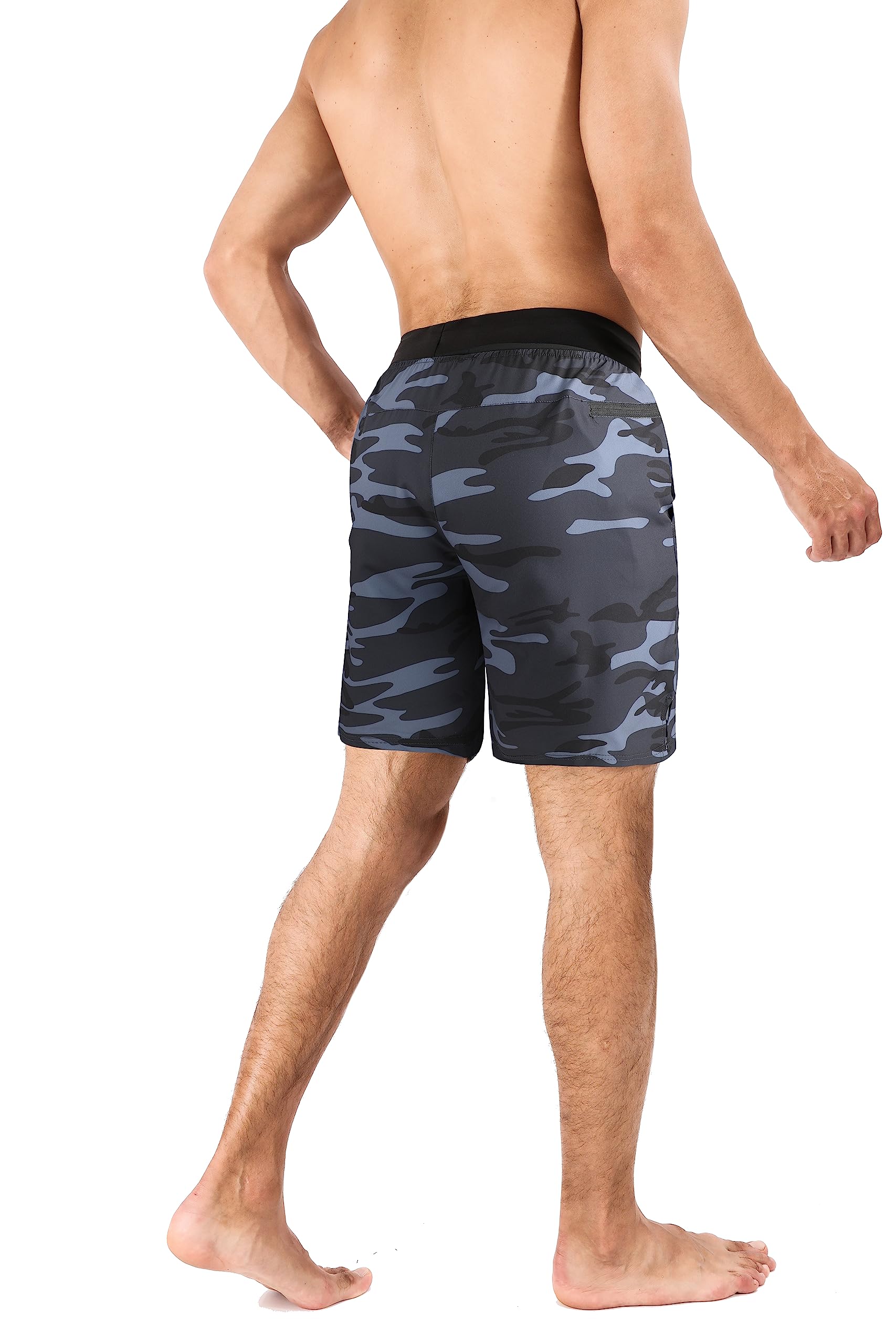 Comilaka Homme Shorts de Sport 7" Short Course à Pied Léger Séchage Rapide Running Jogging Fitness Short avec Poches Zippées - fitnessterapy