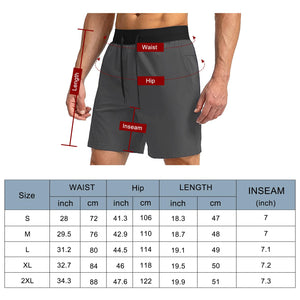 Comilaka Homme Shorts de Sport 7" Short Course à Pied Léger Séchage Rapide Running Jogging Fitness Short avec Poches Zippées - fitnessterapy