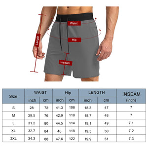 Comilaka Homme Shorts de Sport 7" Short Course à Pied Léger Séchage Rapide Running Jogging Fitness Short avec Poches Zippées - fitnessterapy