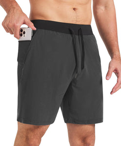 Comilaka Homme Shorts de Sport 7" Short Course à Pied Léger Séchage Rapide Running Jogging Fitness Short avec Poches Zippées - fitnessterapy