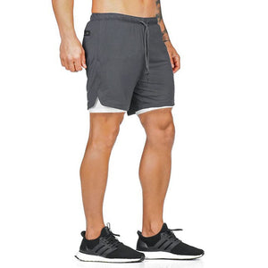 Compression Shorts Hommes Sport Séchage Rapide Short Course Pantalon Court Leggings Sport Poche Base Layer Stretch Fitness - fitnessterapy