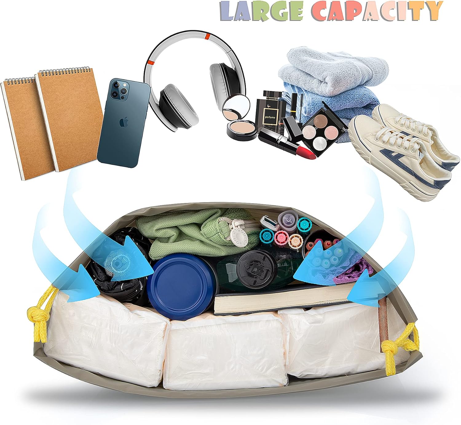 Coolzon 8 PCS Sac à Cordon Imperméable, PE Sacs de Rangement étanche Sacs Piscine Voyage Gym Sport Enfant Portable Sac Linge Organiseurs Pochette pour Vêtements Chaussures 8 Modèles 3 Tailles - fitnessterapy