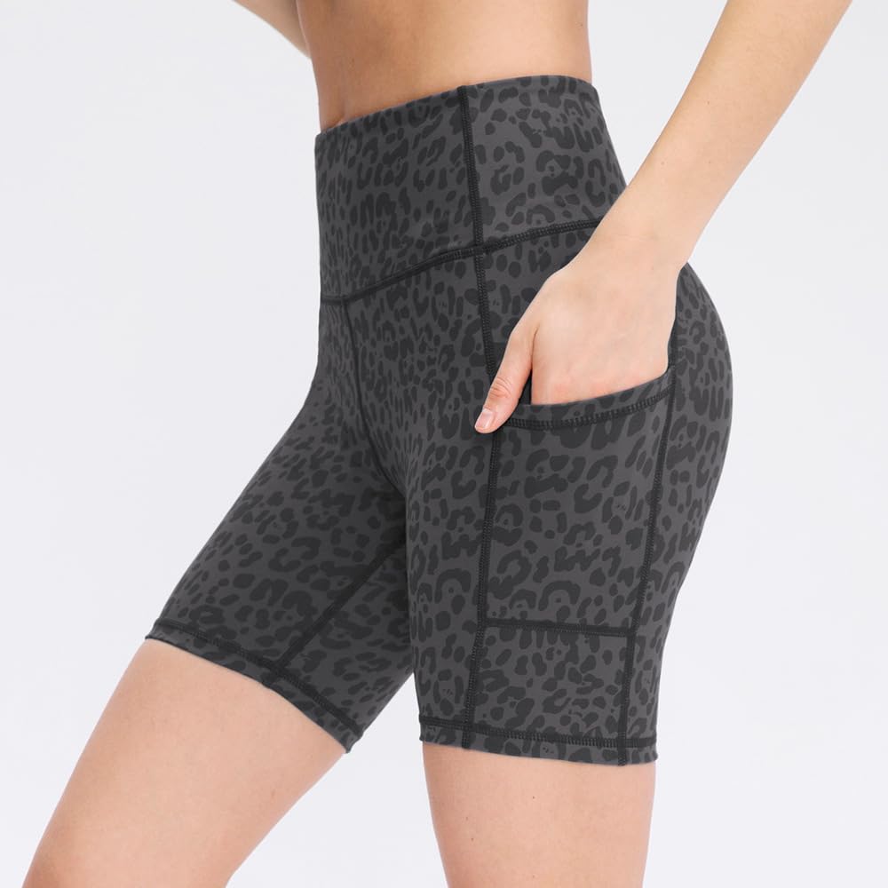 COTOP Short de Sport pour Femmes, Short de Yoga Taille Haute avec 2 Poches Latérales, Leggings Courts pour Femmes pour Yoga Course à Pied Fitness Vélo - fitnessterapy