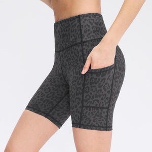 COTOP Short de Sport pour Femmes, Short de Yoga Taille Haute avec 2 Poches Latérales, Leggings Courts pour Femmes pour Yoga Course à Pied Fitness Vélo - fitnessterapy