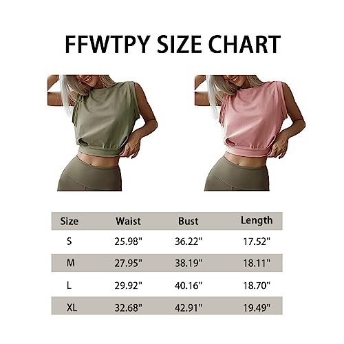 Débardeur de Sport Femme Crop Tank Tops Haut à col Rond Y2K Yoga Shirts sans Manches Chemises Basiques Respirant Été pour Running Fitness Jogging - fitnessterapy