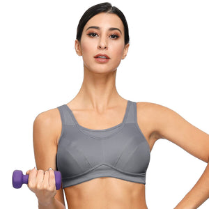 Deyllo Soutien - Gorge Sport Grand Maintien Running Grande Taille Minimiseur sans Armatures Non Rembourré - fitnessterapy