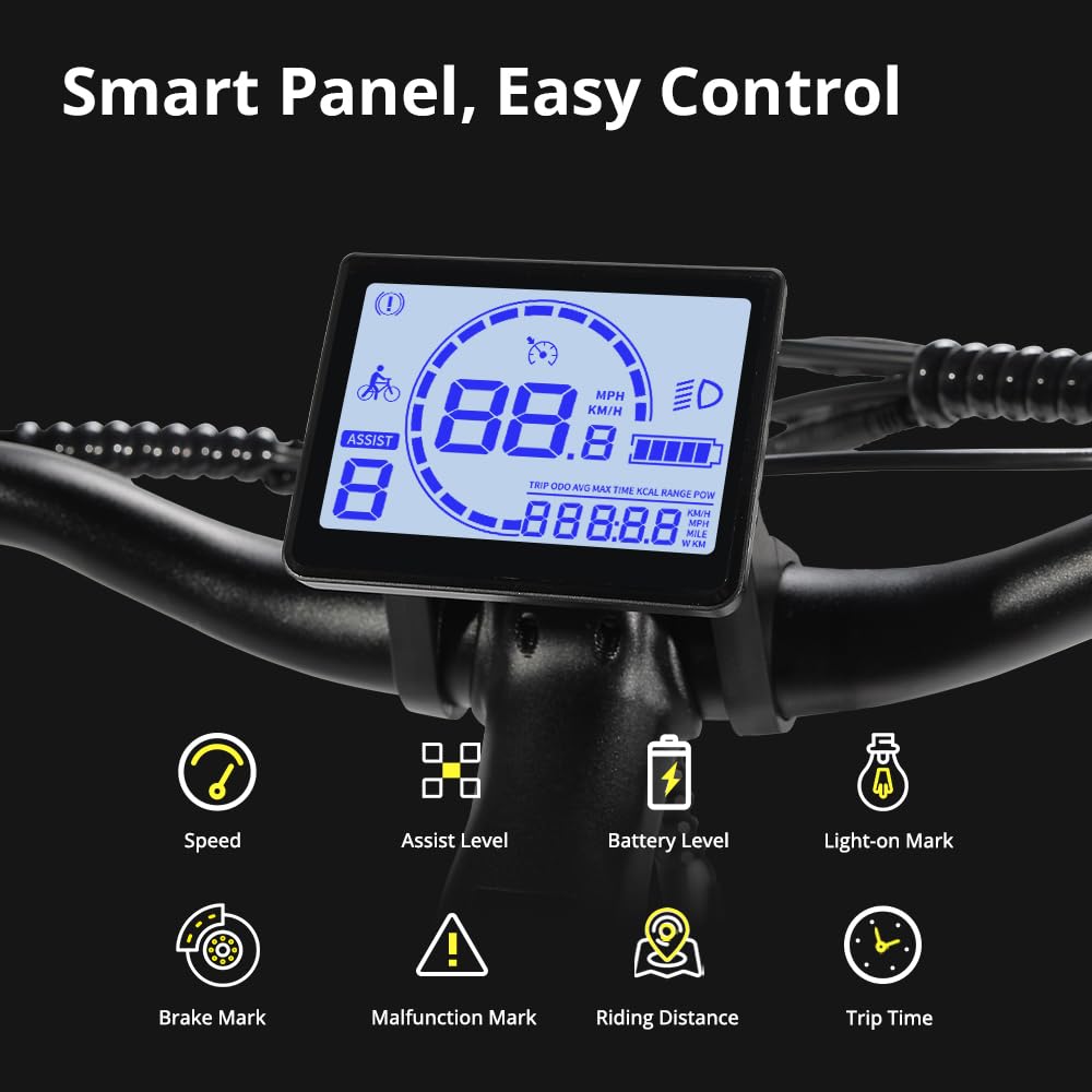 Eleglide Vélo électrique Vélo électrique de 27,5 Pouces, Batterie 36V 12,5Ah, écran LCD,7 Vitesses, E - Bike Urbain Adulte - fitnessterapy