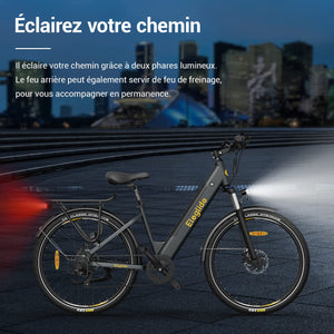 Eleglide Vélo électrique Vélo électrique de 27,5 Pouces, Batterie 36V 12,5Ah, écran LCD,7 Vitesses, E - Bike Urbain Adulte - fitnessterapy