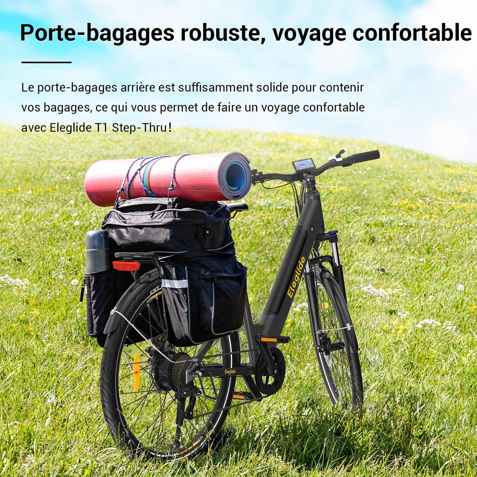 Eleglide Vélo électrique Vélo électrique de 27,5 Pouces, Batterie 36V 12,5Ah, écran LCD,7 Vitesses, E - Bike Urbain Adulte - fitnessterapy