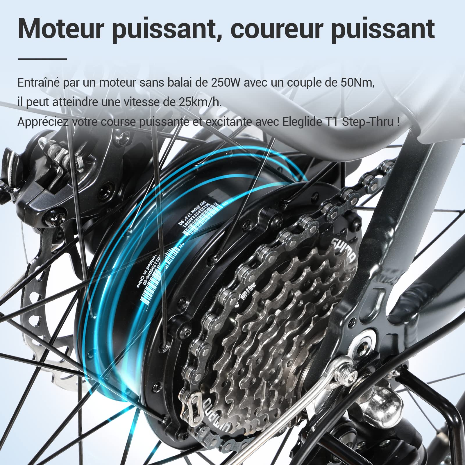 Eleglide Vélo électrique Vélo électrique de 27,5 Pouces, Batterie 36V 12,5Ah, écran LCD,7 Vitesses, E - Bike Urbain Adulte - fitnessterapy