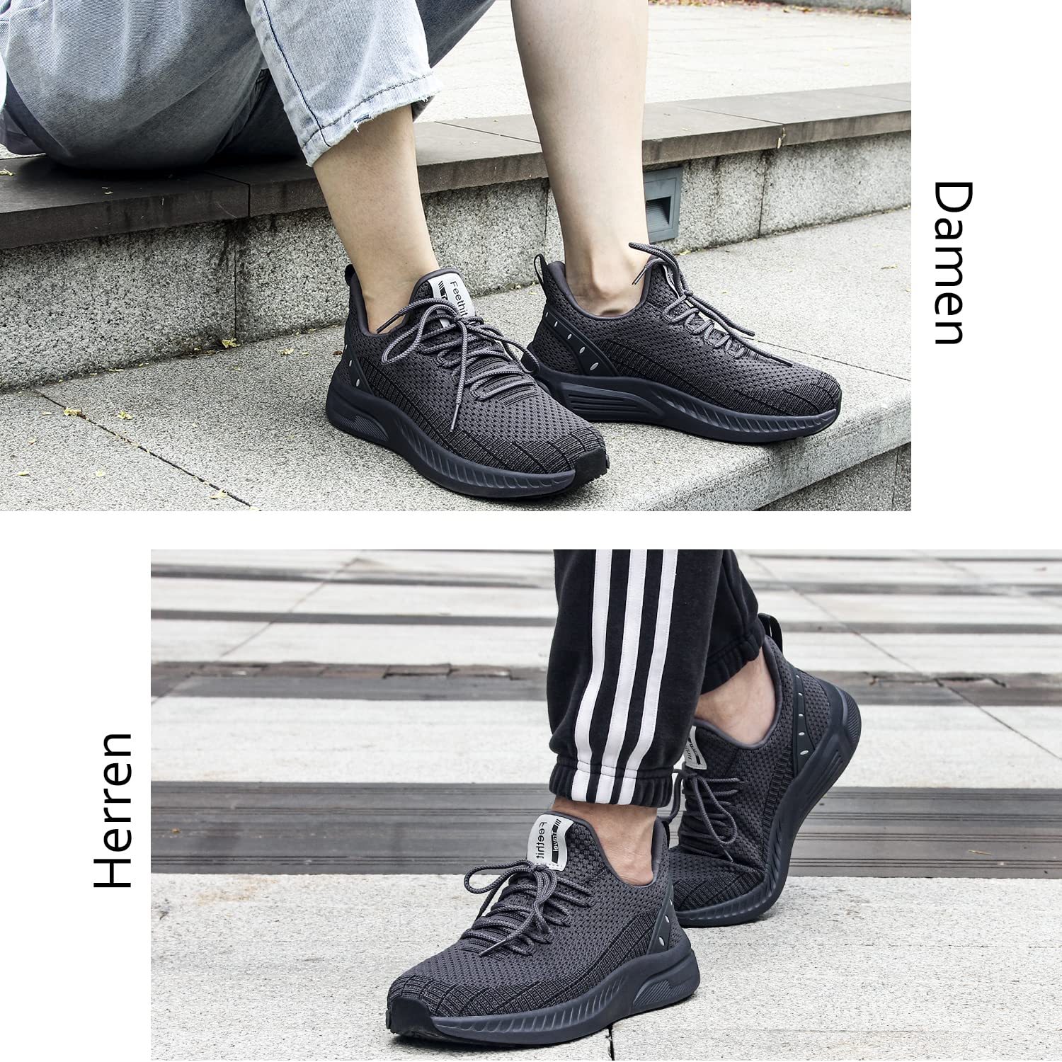Feethit Baskets Homme Chaussures de Sport Running Chaussures de Marche Course Respirantes Fitness Jogging Outdoor Gym - fitnessterapy