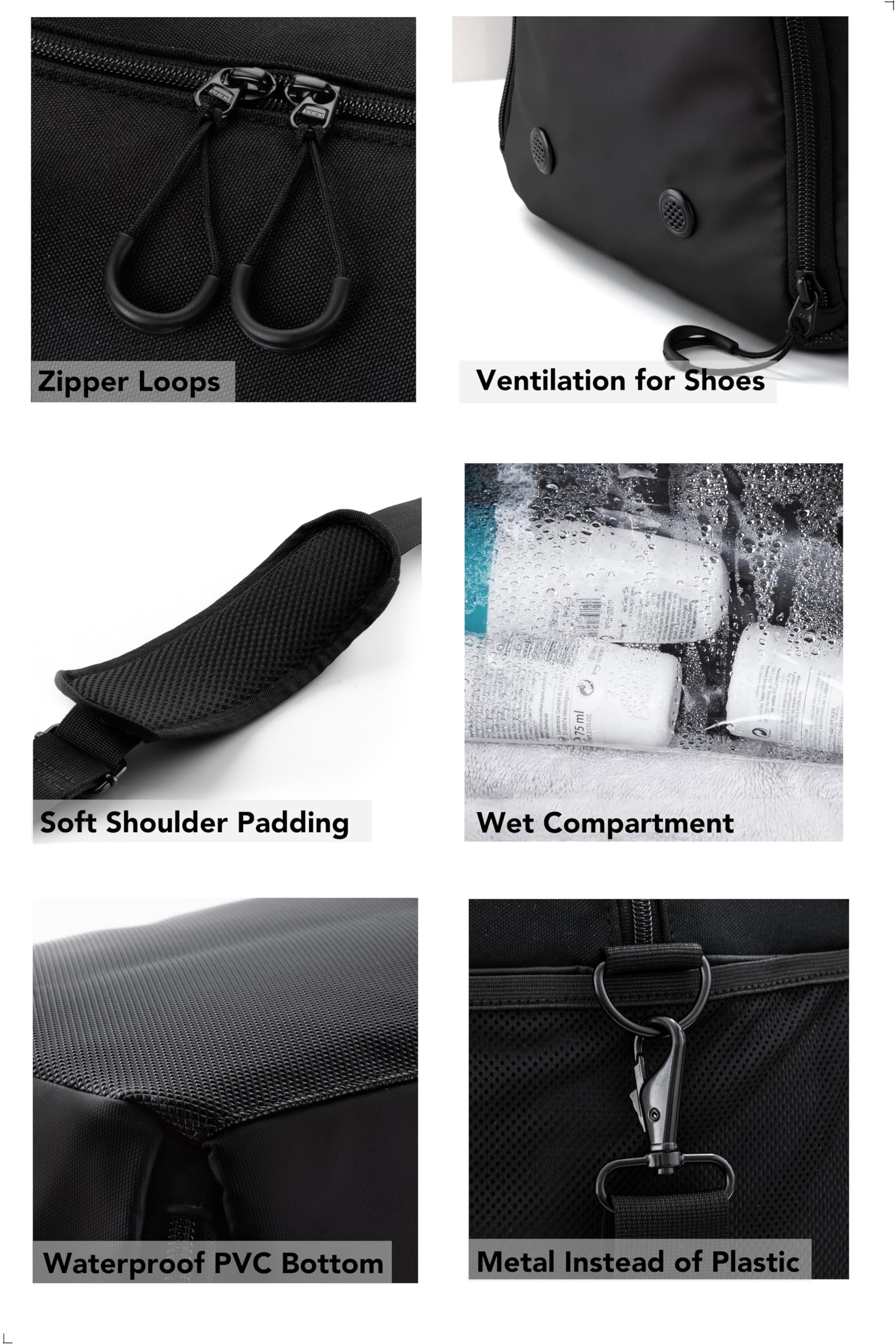 Fitgriff® Sac de Sport Homme & Femme V2 - Sacs de Voyage avec Compartiments Chaussures et Humide, pour Gym, Fitness, Musculation, Weekend - fitnessterapy