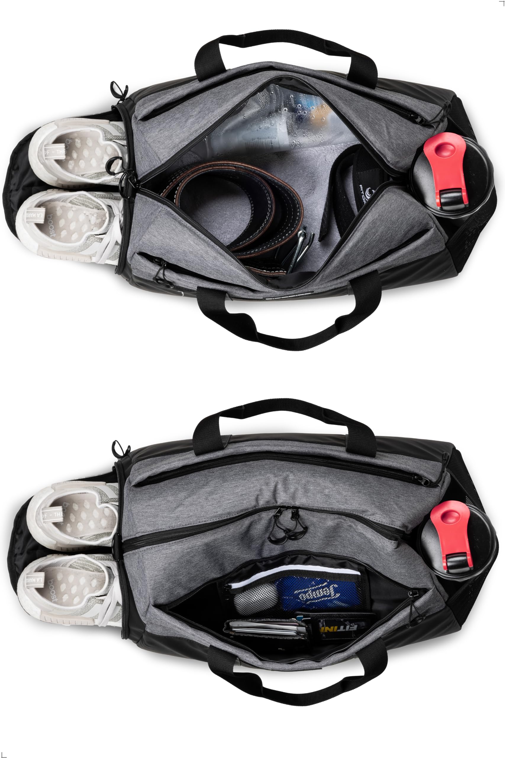 Fitgriff® Sac de Sport Homme & Femme V2 - Sacs de Voyage avec Compartiments Chaussures et Humide, pour Gym, Fitness, Musculation, Weekend - fitnessterapy