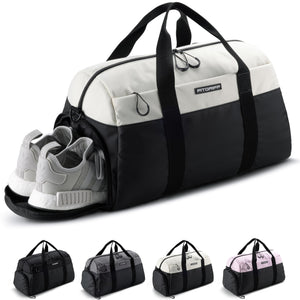 Fitgriff® Sac de Sport Homme & Femme V2 - Sacs de Voyage avec Compartiments Chaussures et Humide, pour Gym, Fitness, Musculation, Weekend - fitnessterapy