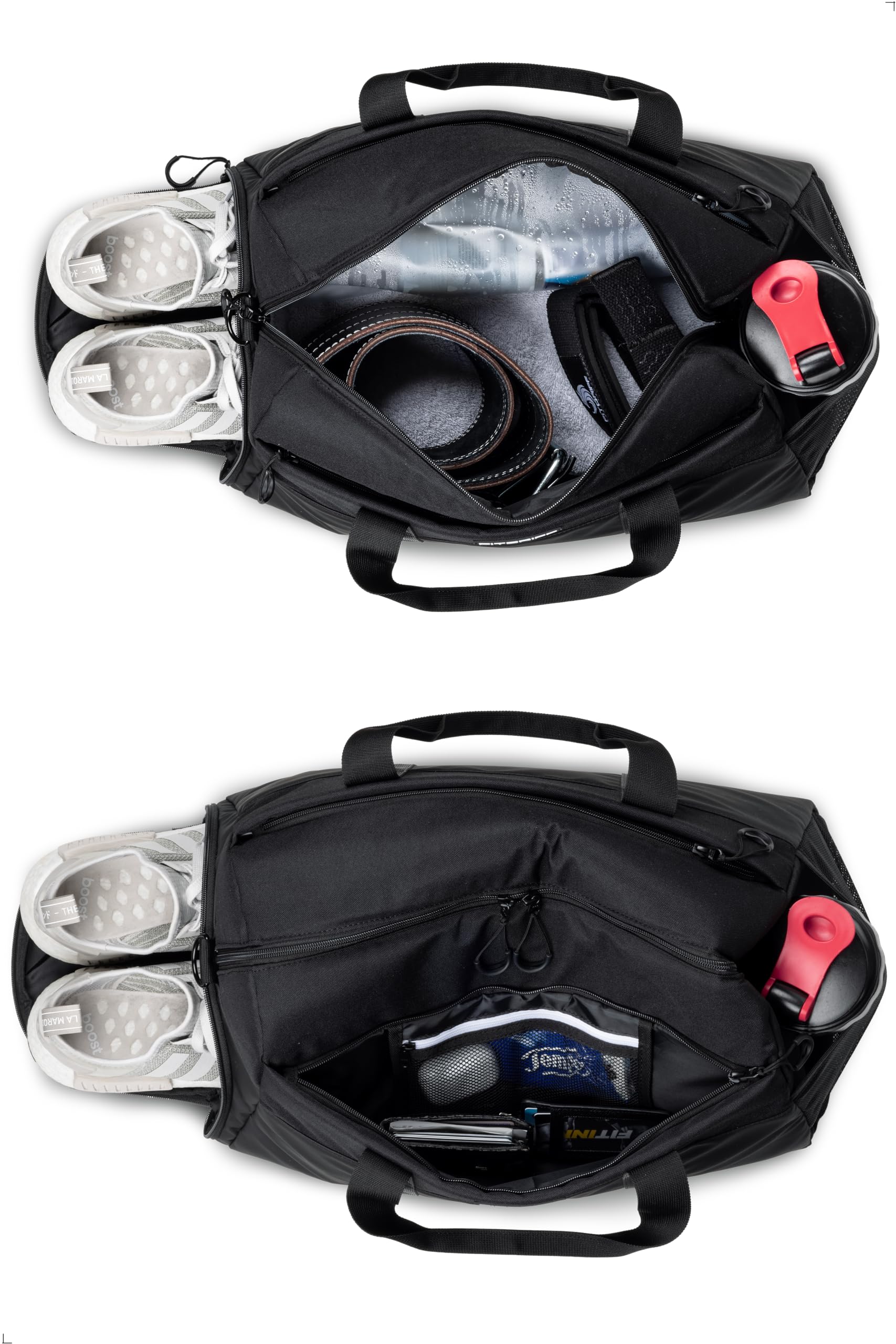 Fitgriff® Sac de Sport Homme & Femme V2 - Sacs de Voyage avec Compartiments Chaussures et Humide, pour Gym, Fitness, Musculation, Weekend - fitnessterapy