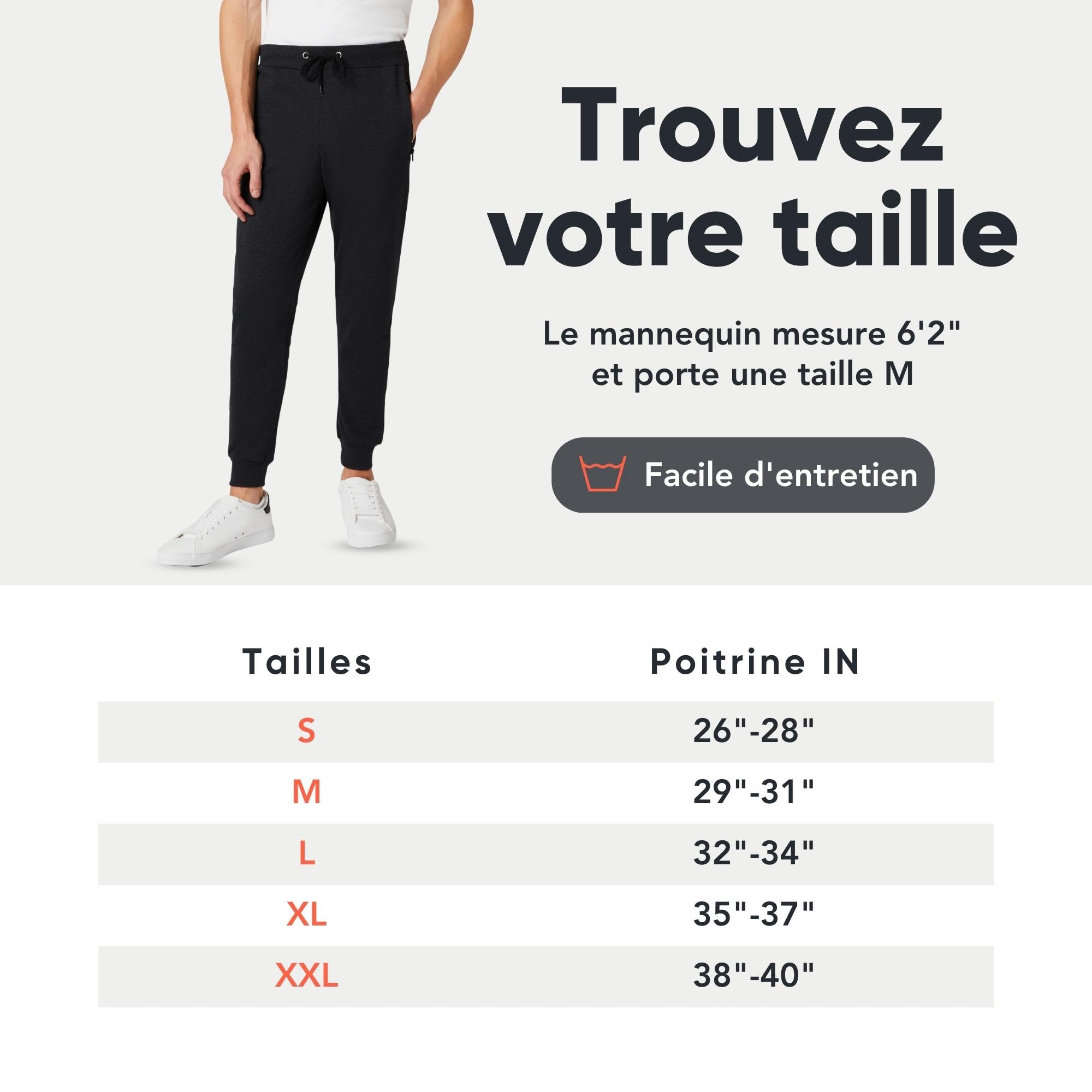 FM London Slim - Pantalon de Jogging Coupe ajustée pour Hommes à Poches zippées - fitnessterapy