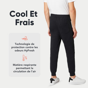 FM London Slim - Pantalon de Jogging Coupe ajustée pour Hommes à Poches zippées - fitnessterapy