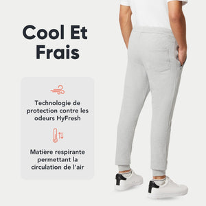 FM London Slim - Pantalon de Jogging Coupe ajustée pour Hommes à Poches zippées - fitnessterapy