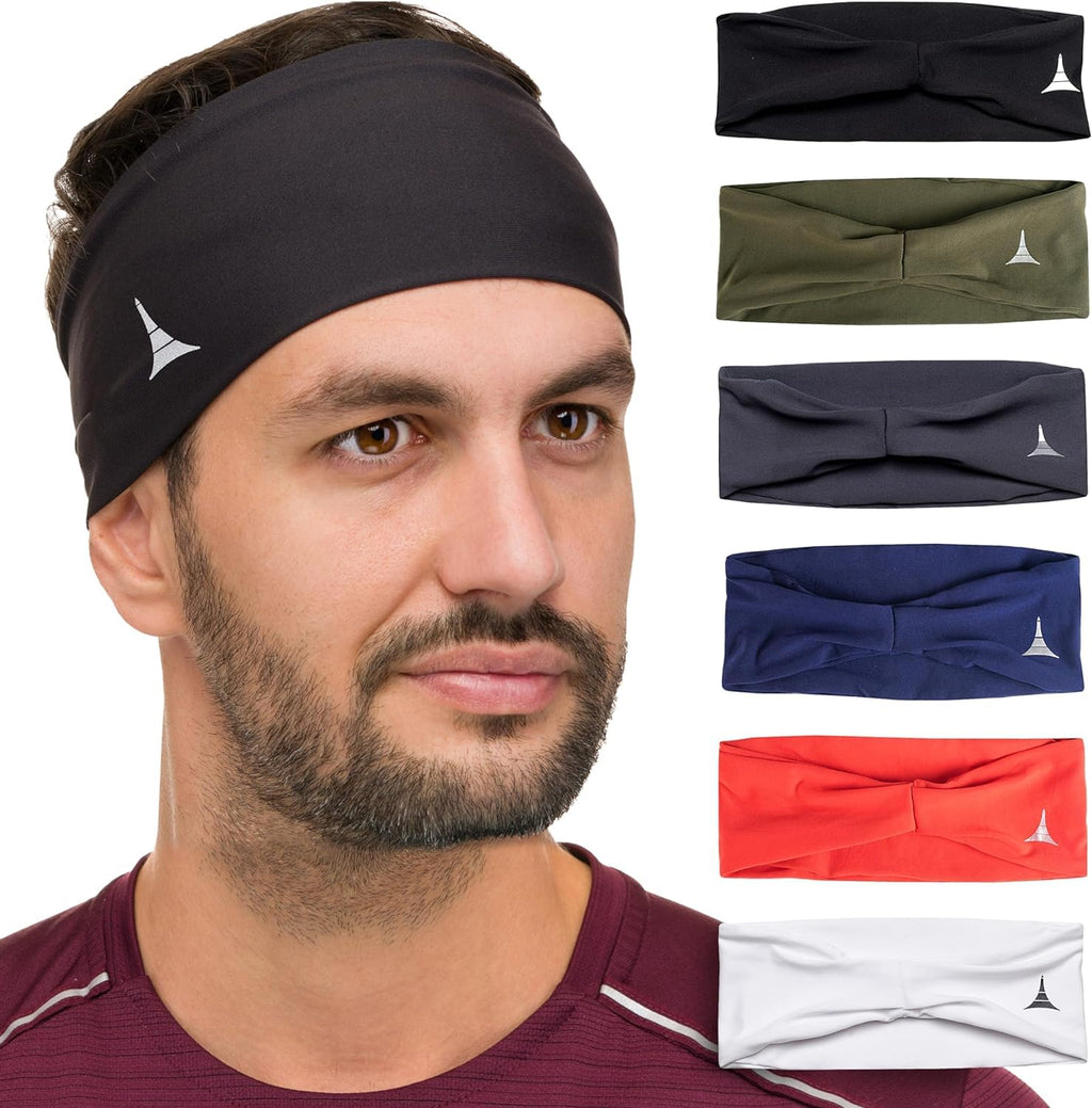 French Fitness Revolution - Bandeau de Sport Extensible pour Homme et Femme - Bandeau Anti - Transpiration pour la Course à Pied, Le Cyclisme, Le Basket - Ball, Le Yoga, Le Fitness - Bandeau - fitnessterapy