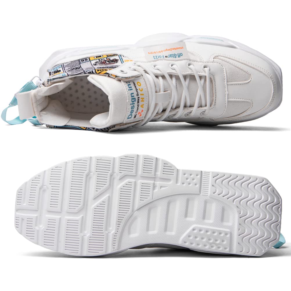 FUSHITON Baskets Mode pour Hommes Chaussures Montantes Chaussures de Course Chaussures de Marche Sport Baskets - fitnessterapy