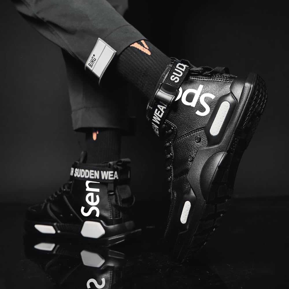 FUSHITON Baskets Mode pour Hommes Chaussures Montantes Chaussures de Course Chaussures de Marche Sport Baskets - fitnessterapy