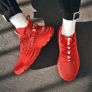 FUSHITON Chaussure Homme Sneakers Baskets Montante Mode Chaussures de Course Marche Hautes Décontractées Sport - fitnessterapy