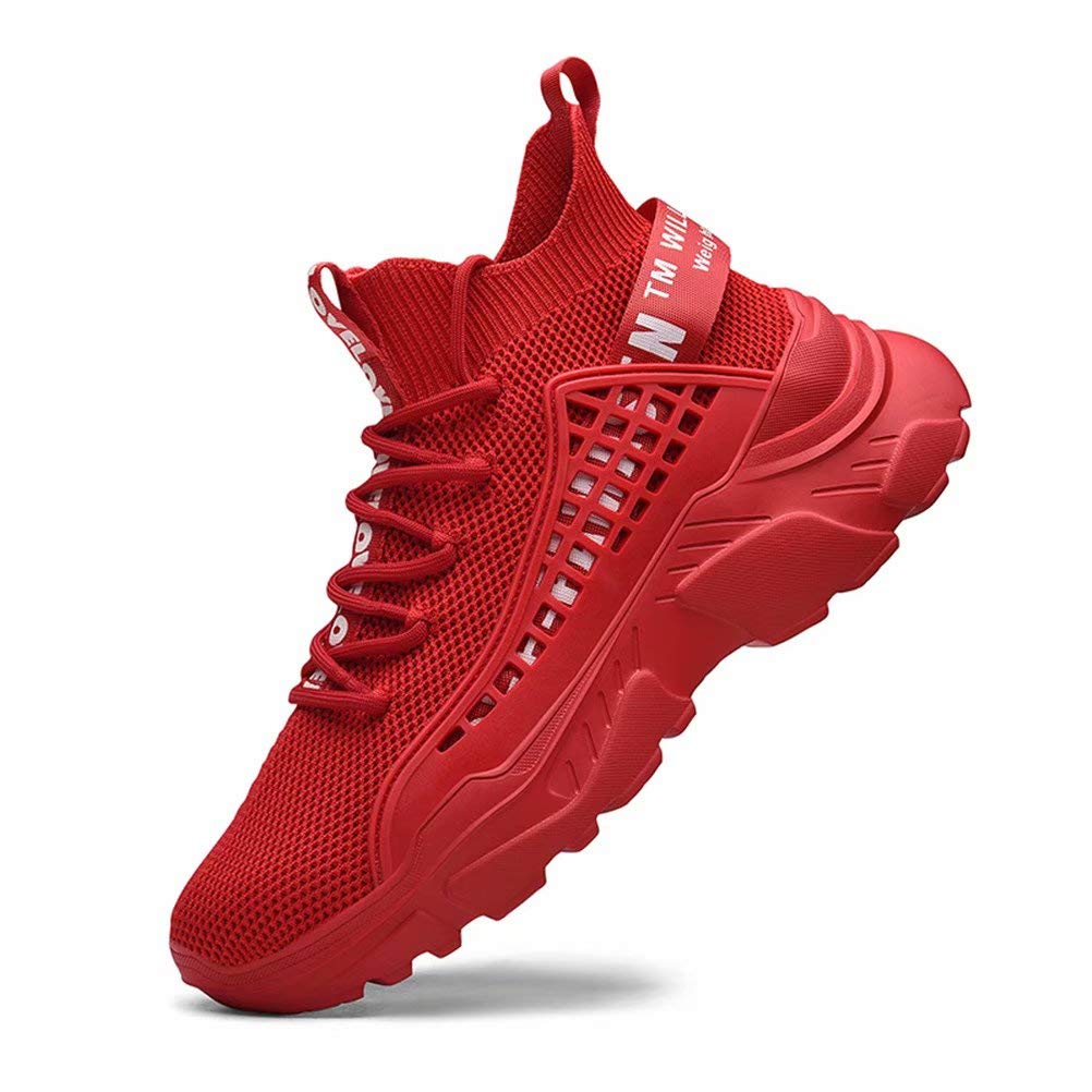 FUSHITON Chaussure Homme Sneakers Baskets Montante Mode Chaussures de Course Marche Hautes Décontractées Sport - fitnessterapy