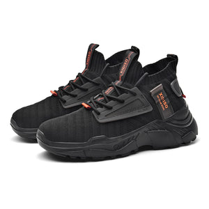 FUSHITON Chaussure Homme Sneakers Baskets Montante Mode Chaussures de Course Marche Hautes Décontractées Sport - fitnessterapy
