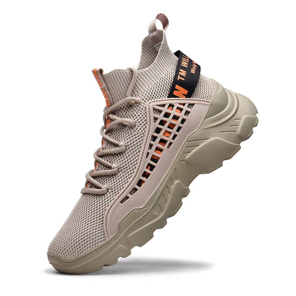 FUSHITON Chaussure Homme Sneakers Baskets Montante Mode Chaussures de Course Marche Hautes Décontractées Sport - fitnessterapy