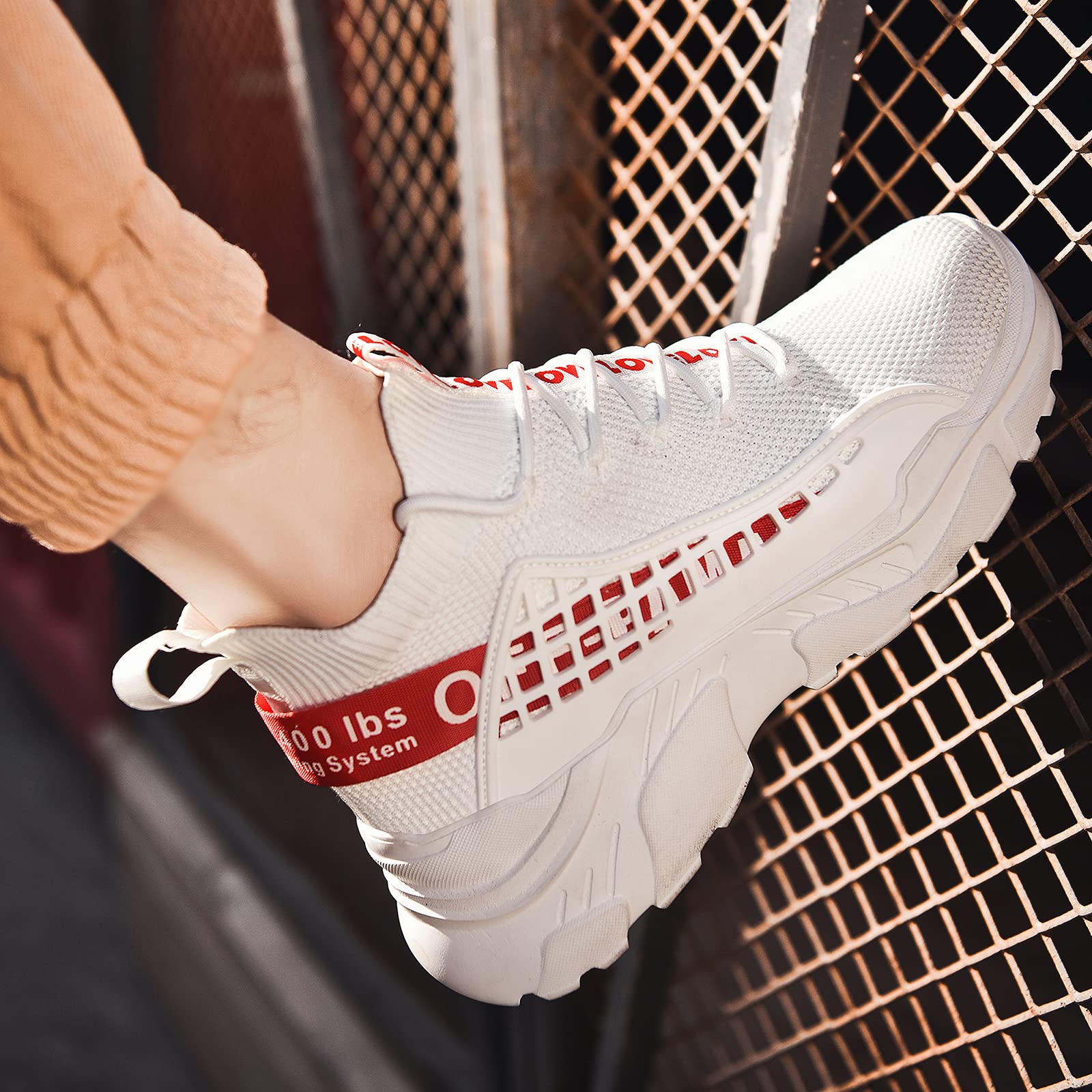 FUSHITON Chaussure Homme Sneakers Baskets Montante Mode Chaussures de Course Marche Hautes Décontractées Sport - fitnessterapy