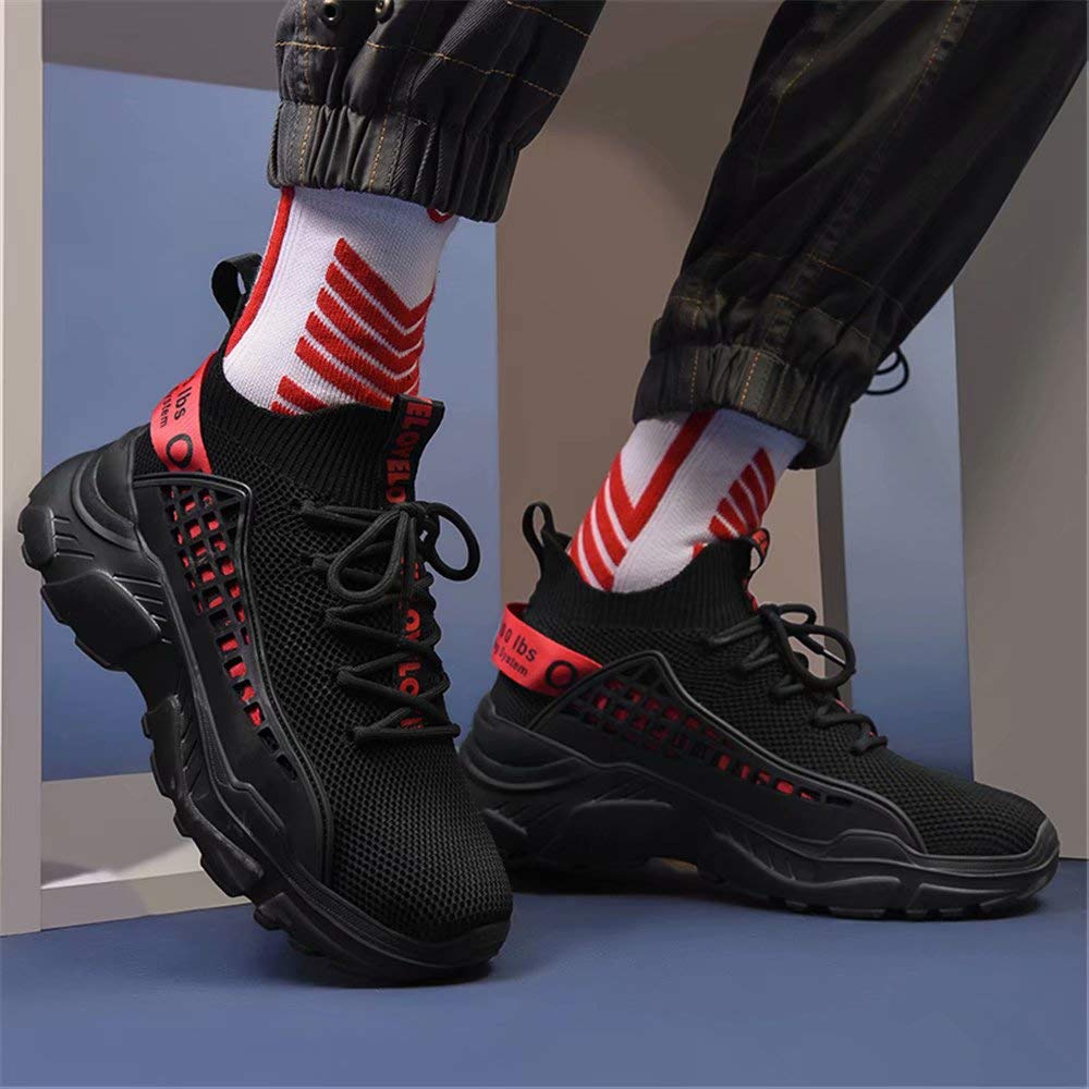 FUSHITON Chaussure Homme Sneakers Baskets Montante Mode Chaussures de Course Marche Hautes Décontractées Sport - fitnessterapy