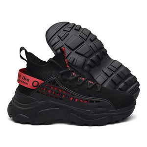 FUSHITON Chaussure Homme Sneakers Baskets Montante Mode Chaussures de Course Marche Hautes Décontractées Sport - fitnessterapy