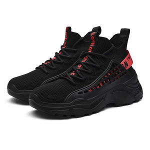 FUSHITON Chaussure Homme Sneakers Baskets Montante Mode Chaussures de Course Marche Hautes Décontractées Sport - fitnessterapy