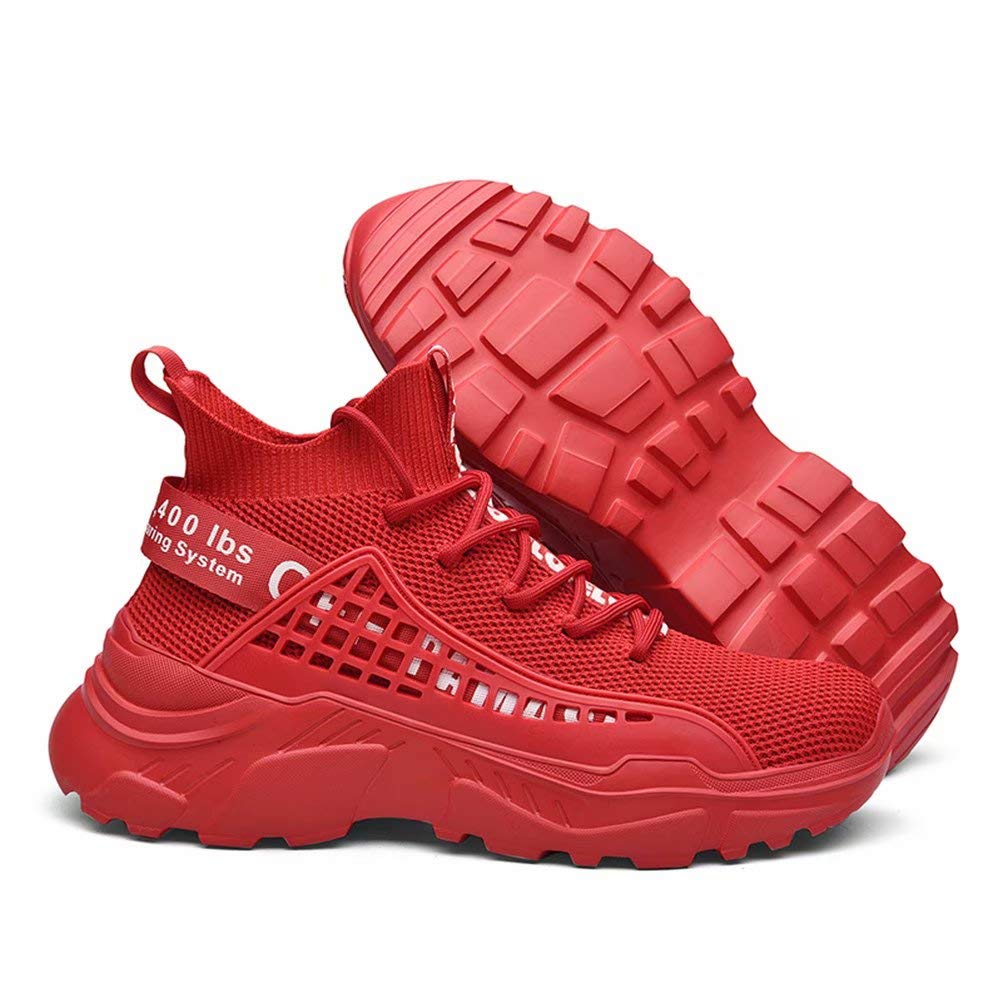FUSHITON Chaussure Homme Sneakers Baskets Montante Mode Chaussures de Course Marche Hautes Décontractées Sport - fitnessterapy