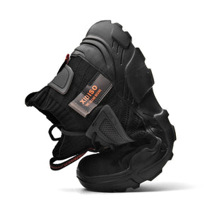 FUSHITON Chaussure Homme Sneakers Baskets Montante Mode Chaussures de Course Marche Hautes Décontractées Sport - fitnessterapy