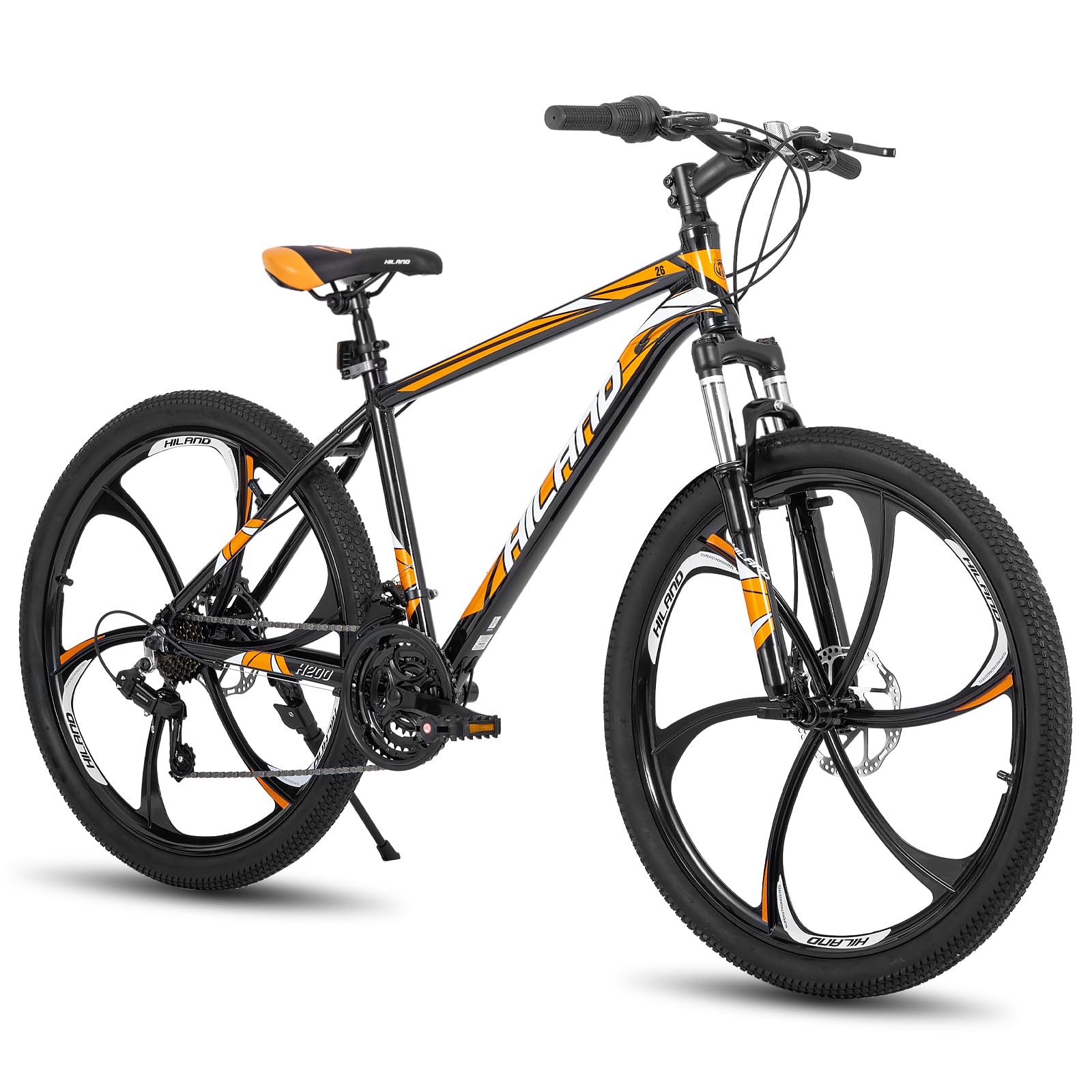 Hiland VTT 3/6 rayons, 21 vitesses, cadre en aluminium, roues de 26 pouces, frein à disque pour homme, femme, vélo VTT pour homme, plusieurs couleurs - fitnessterapy
