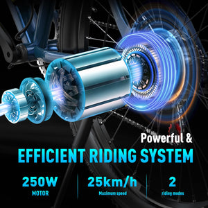 HITWAY Vélo Électrique, 26 * 3.0/4.0 Pouces VTT Électrique avec Batterie au Lithium Amovible 48V15Ah, Ville E - Bike avec 7 Vitesses, Moteur 250Wh, Autonomie 45 - 80km pour Adulte - fitnessterapy