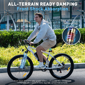 HITWAY Vélo Électrique, 26 * 3.0/4.0 Pouces VTT Électrique avec Batterie au Lithium Amovible 48V15Ah, Ville E - Bike avec 7 Vitesses, Moteur 250Wh, Autonomie 45 - 80km pour Adulte - fitnessterapy