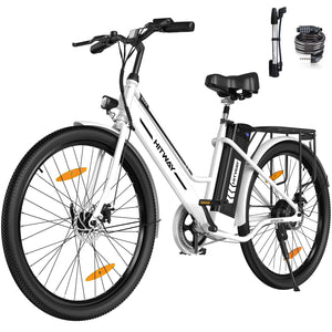 HITWAY Vélo Électrique 26 Pouces Vélo Électrique Femme et Homme,Moteur 250W,Batterie 36V/8,4Ah,Max 25km/h,Pédalage Assisté,Autonomie 35 - 70km,Adulte Unisexe - fitnessterapy