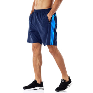 HMIYA Short de Course Homme Séchage Rapide Sport Pantalon Court avec Poche Zippé - fitnessterapy