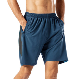 HMIYA Short de Course Homme Séchage Rapide Sport Pantalon Court avec Poche Zippé - fitnessterapy