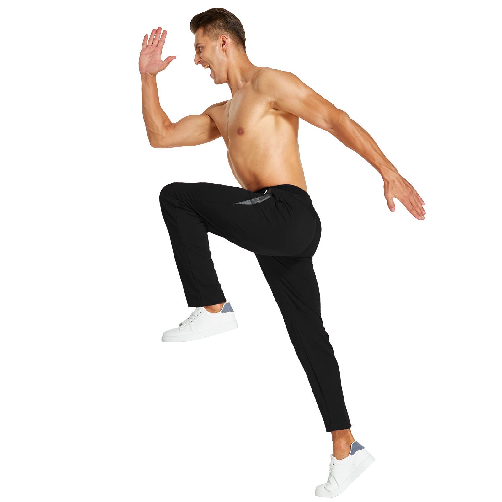 JustSun Jogging Homme Survetement Pantalons de Sport Coton Training Sportswear - fitnessterapy
